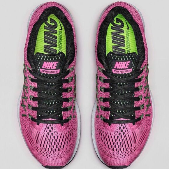NIKE AIR ZOOM PEGASUS 32 Competition Pack Pink Volt Black 9 US 40.5 EUR - Picture 3 of 11